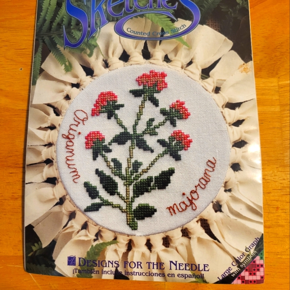 Cute Cross-stitch by Hoop Sketches,  Oregano